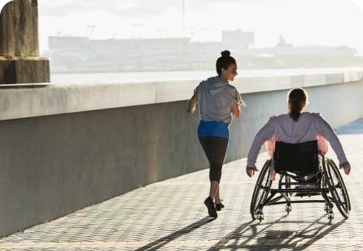 Man in wheelchair